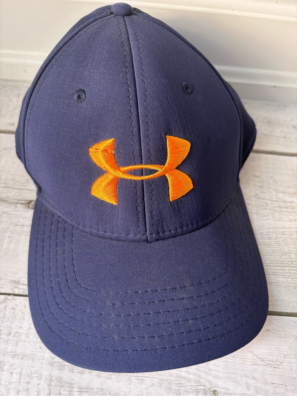 Under Armour Kids Navy Hat with Orange Logo